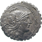 Roman Republic, Denarius Serratus (obverse)
