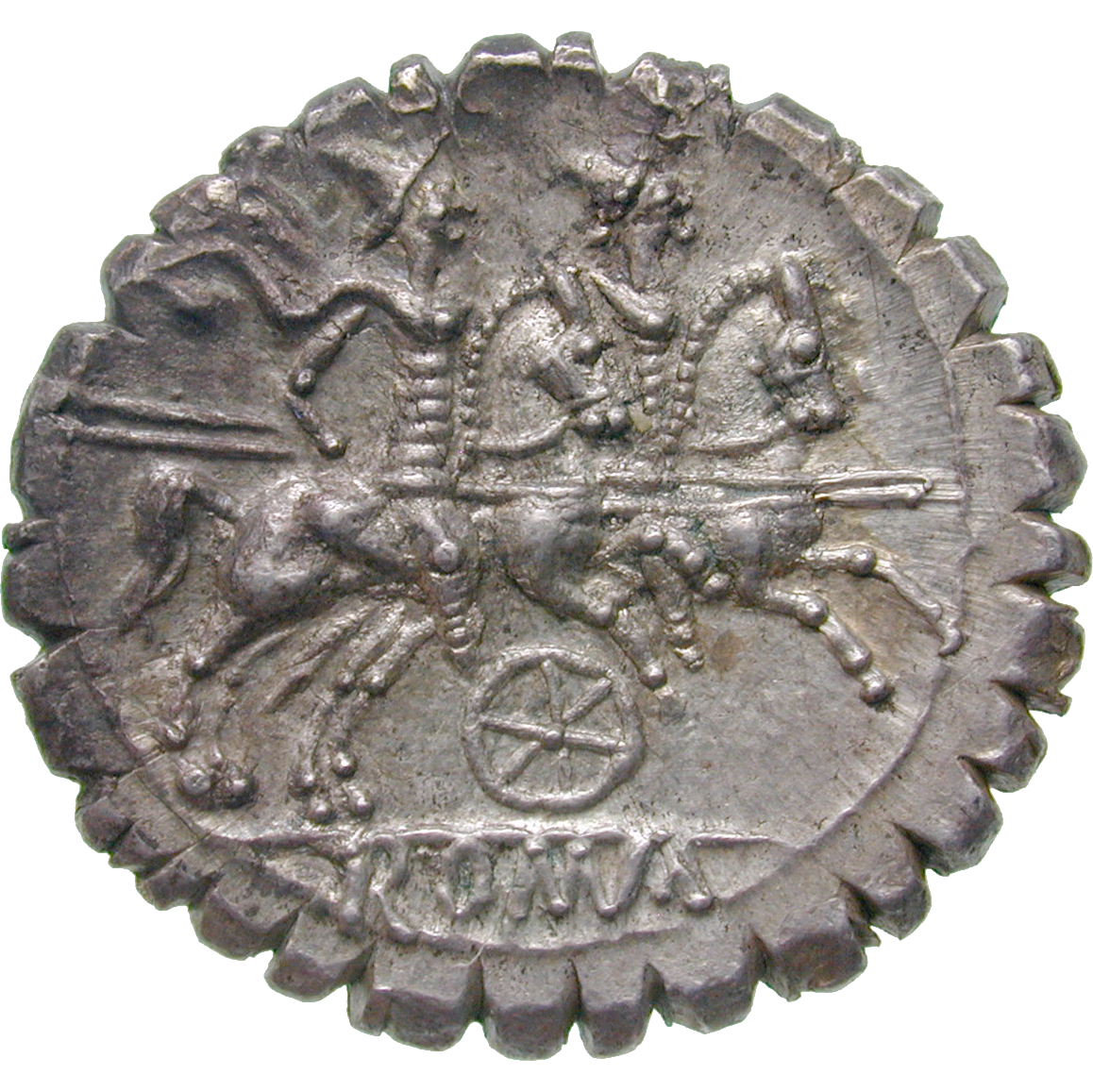 Roman Republic, Denarius Serratus (reverse)