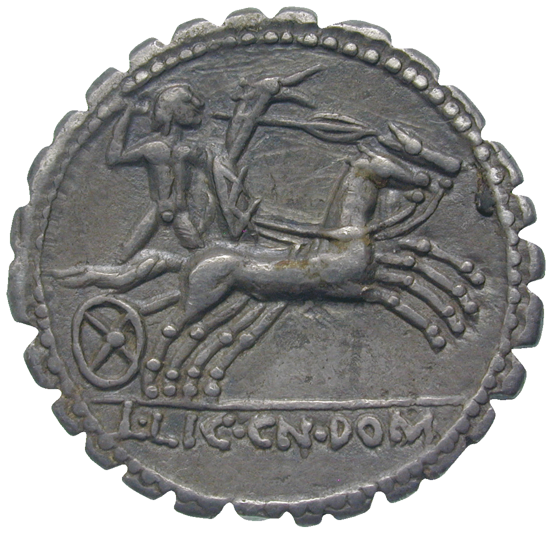 Roman Republic, Denarius Serratus (reverse)