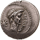 Roman Republic, Gaius Julius Caesar, Denarius (obverse)