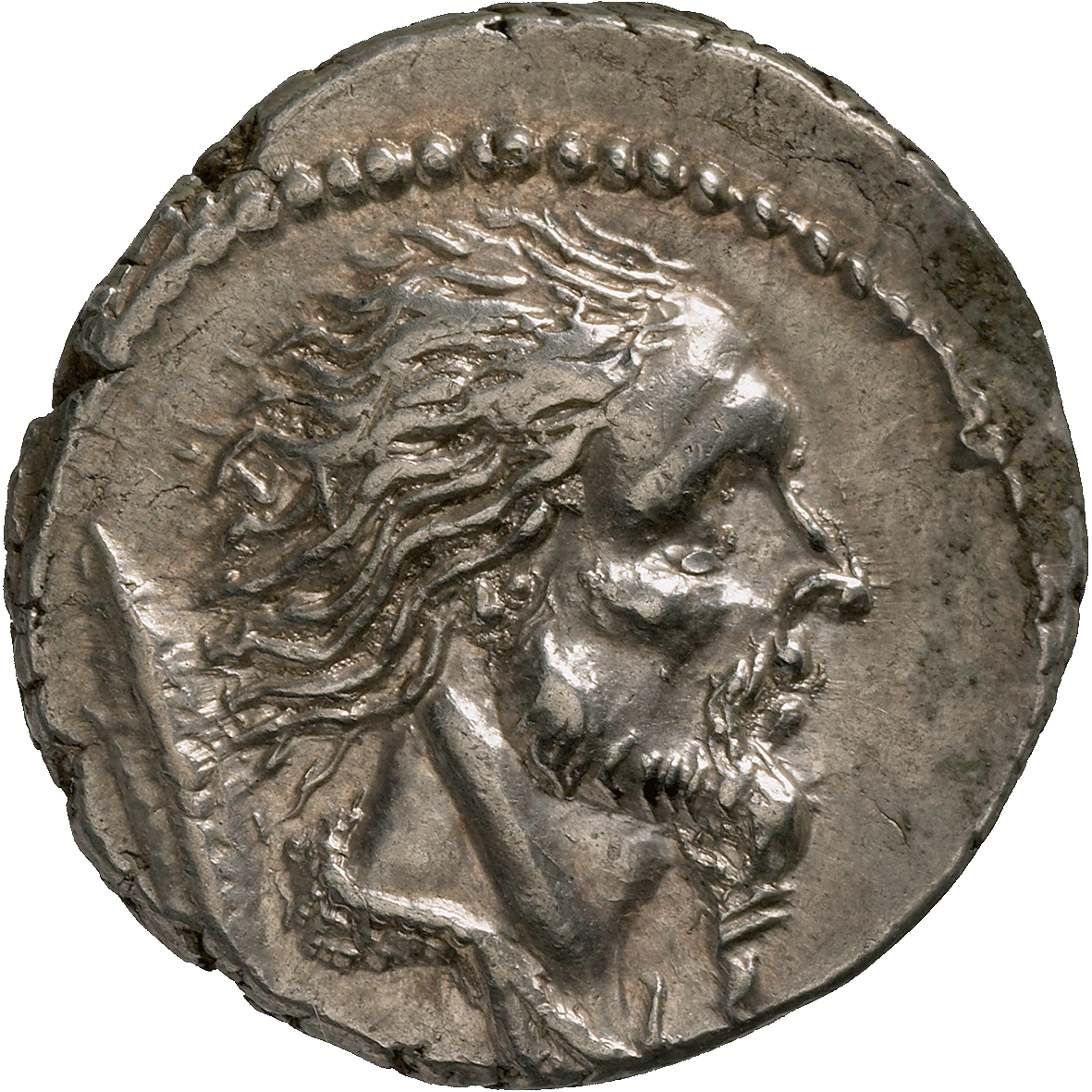 Roman Republic, L. Hostilius Saserna, Denarius (obverse)