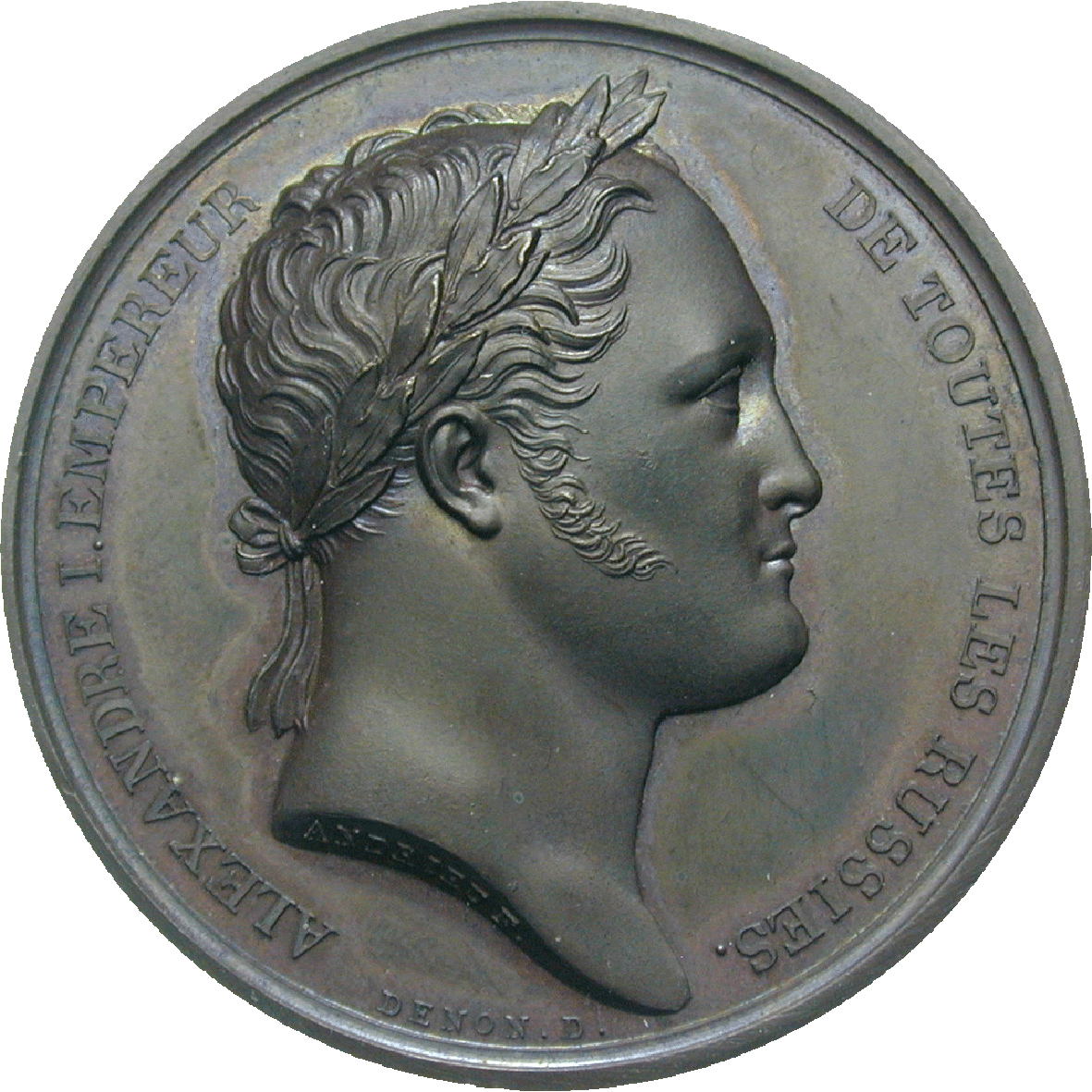 Russian Empire, Alexander I, Medal 1814 (obverse)