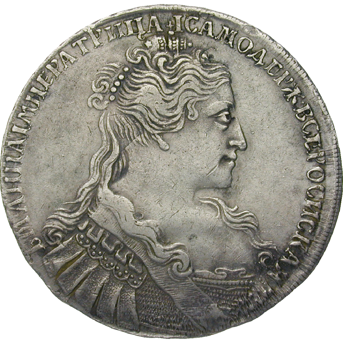 Russian Empire, Anna Ivanovna, Ruble 1731 (obverse)