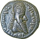 Sassanid Empire, Ardashir I, Tetradrachm (obverse)