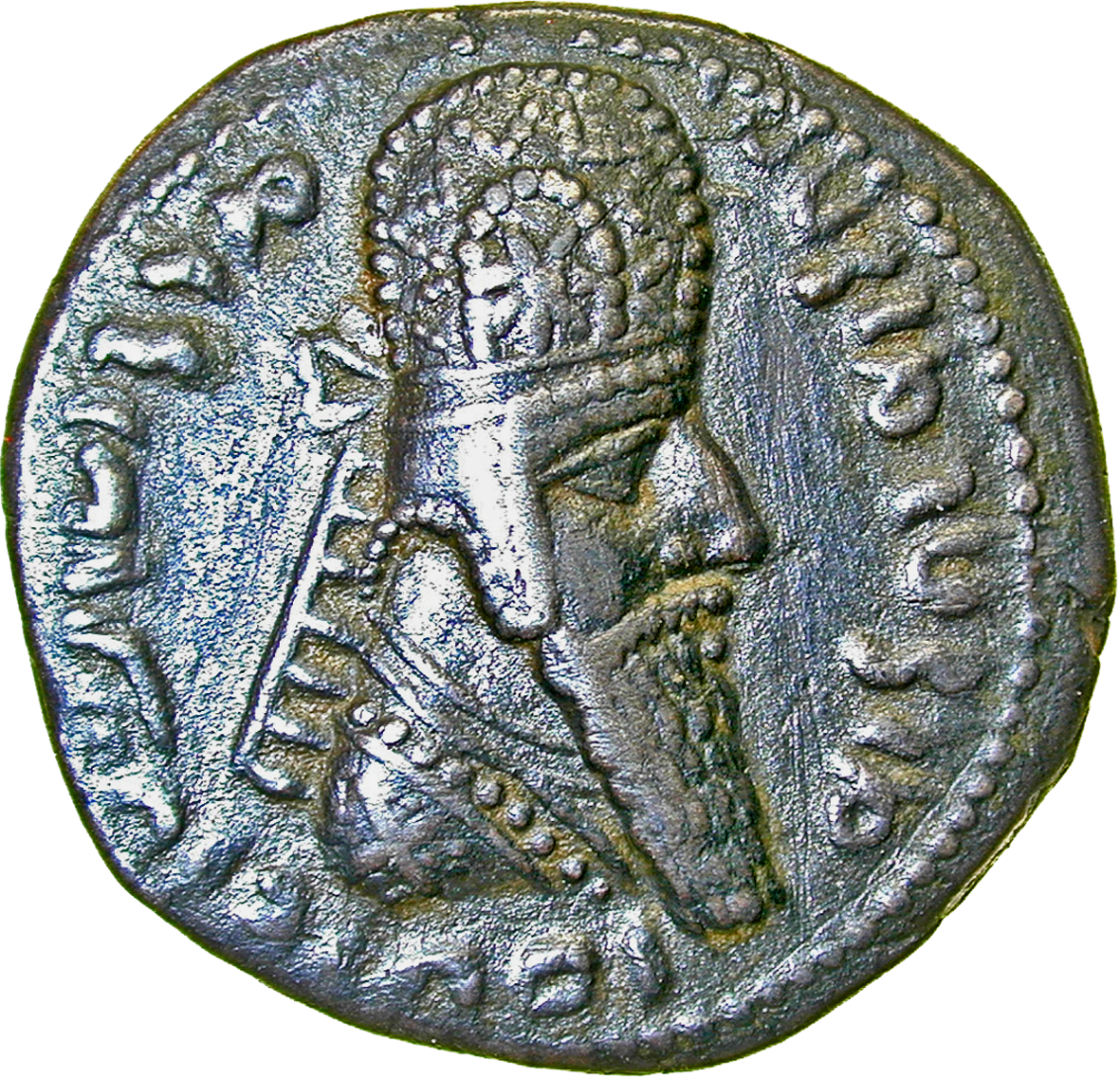 Sassanidenreich, Ardaschir I., Tetradrachme (obverse)