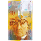 Schweizerische Eidgenossenschaft, 10 Franken, 8. Banknotenserie, in Kurs seit 1995 (obverse)