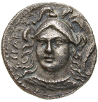 Sicily, Syracuse, Dionysius I, Hemidrachm (obverse)
