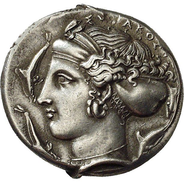 Sicily, Syracuse, Dionysius I, Tetradrachm (reverse)