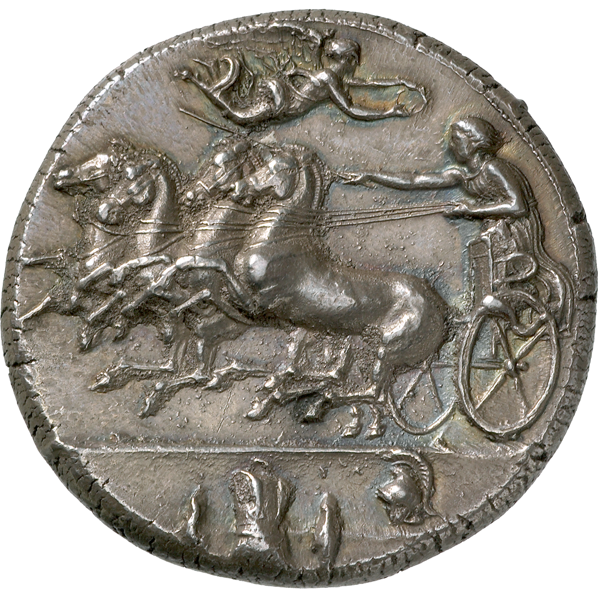 Sizilien, Dionysios I., Dekadrachme (obverse)