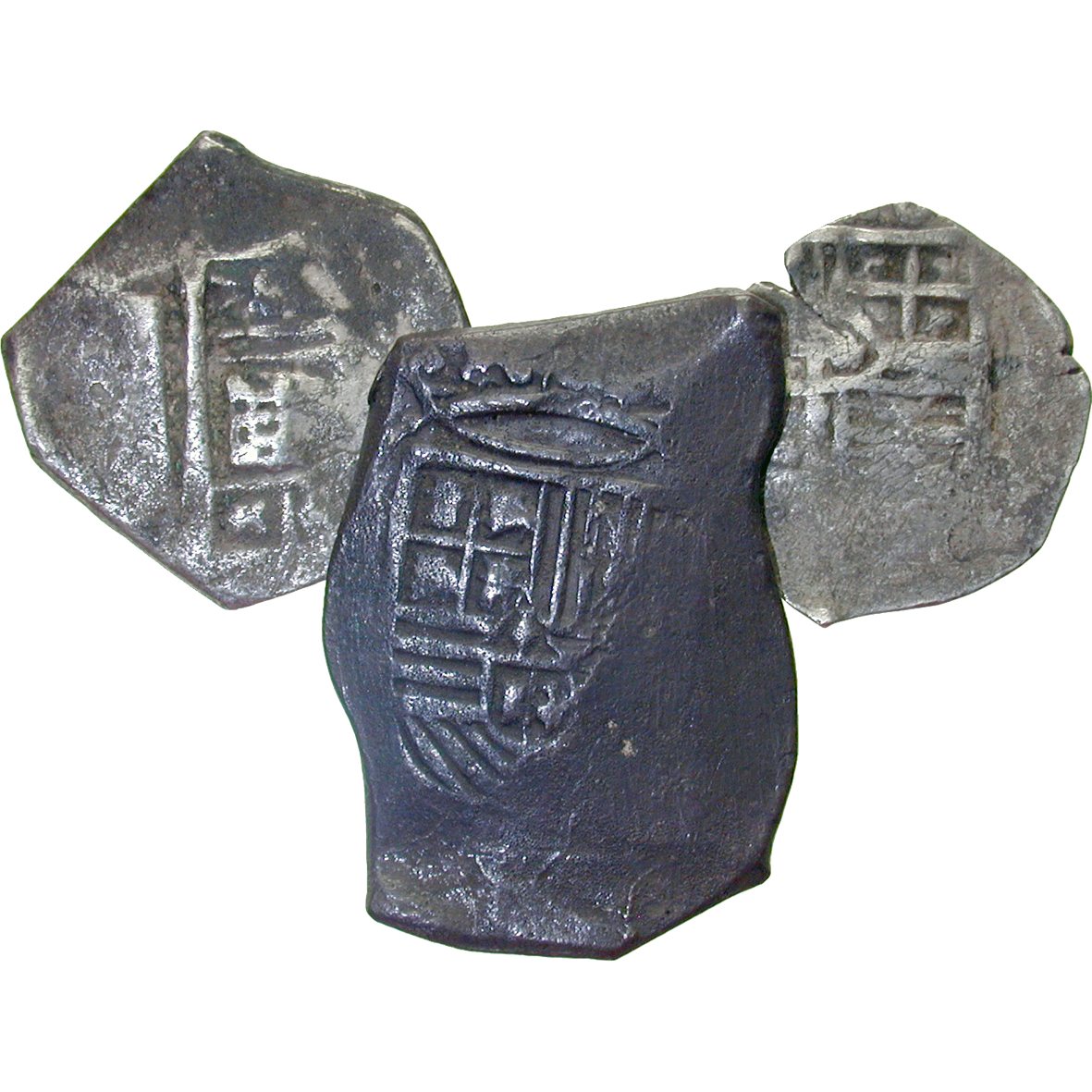 Spain, Philip IV, Cobs, Pieces of 8, 4 and 2 Reales (reverse)