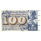 Swiss Confederation, 100 Francs (5th Banknote Series, in Circulation 1956-1980) (obverse)
