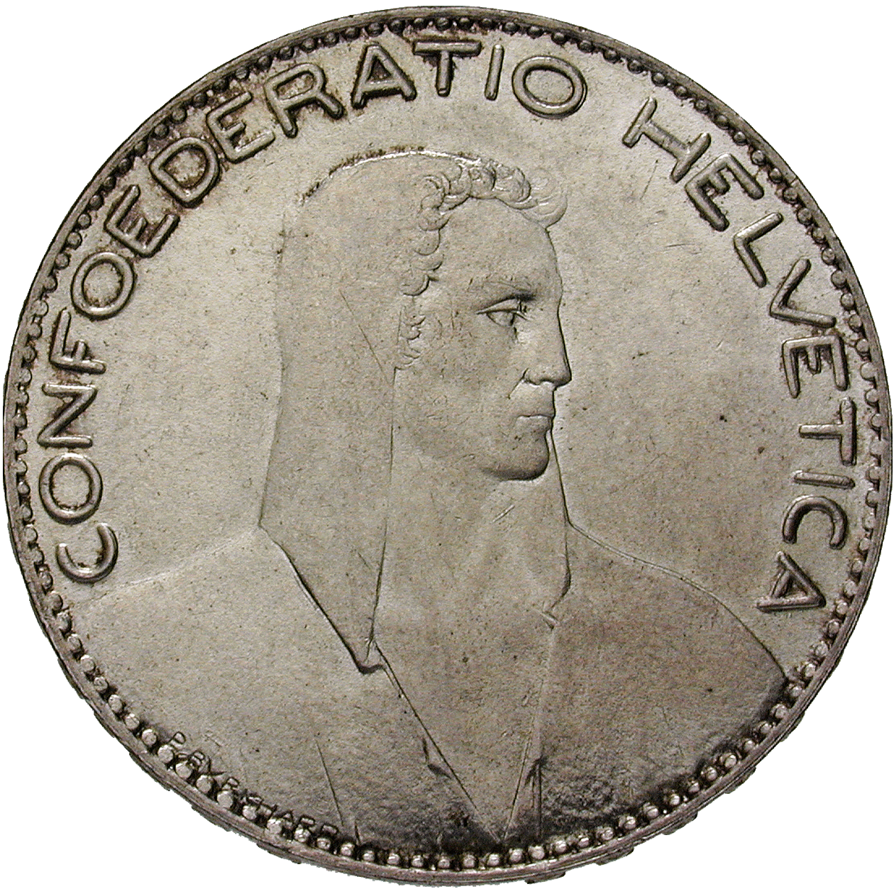 Swiss Confederation, 5 Francs 1922 (obverse)