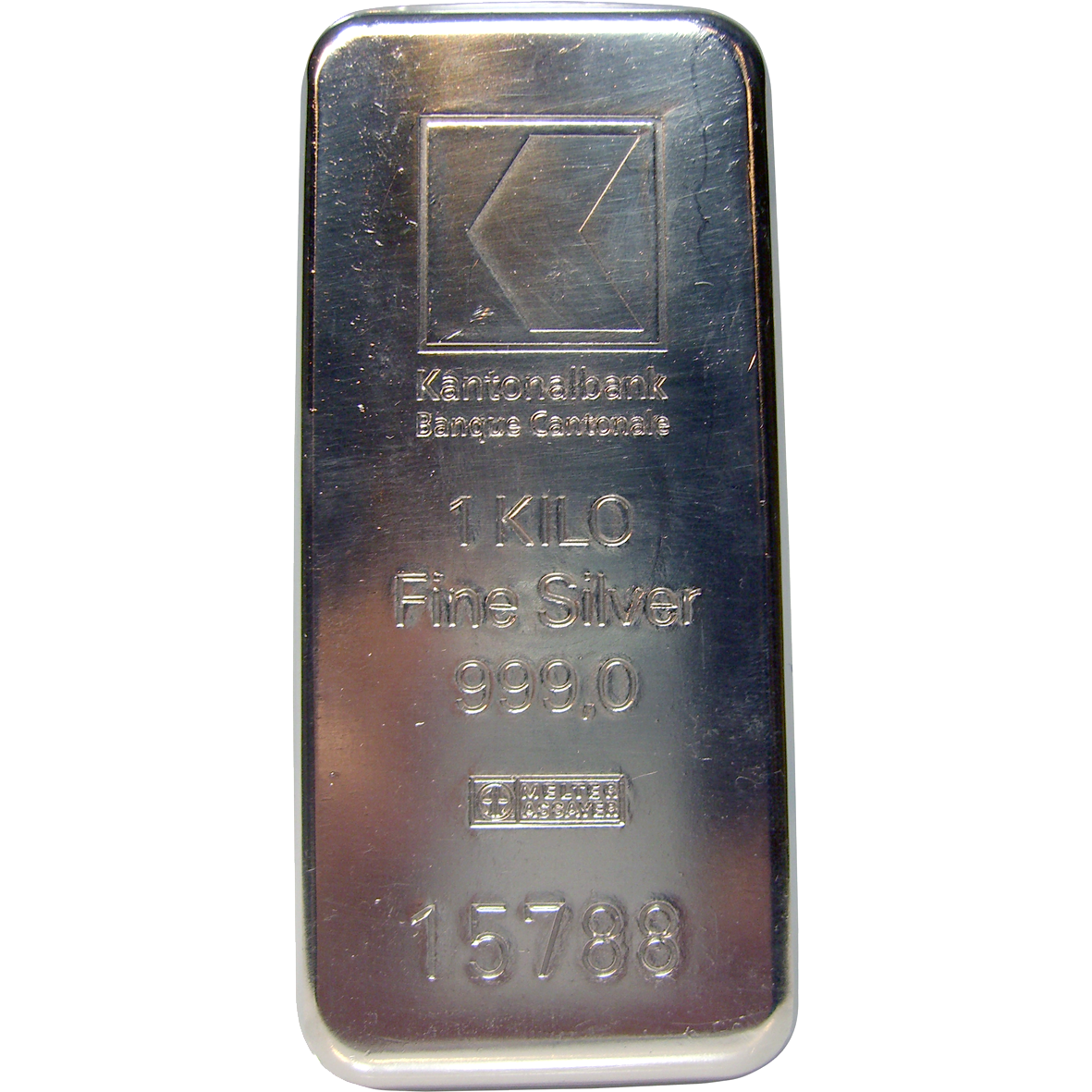 Switzerland, Kantonalbank of Zurich, Silver Ingot, 1 Kilogram, No 15788 (obverse)