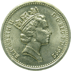 United Kingdom of Great Britain, Elizabeth II, 1 Pound 1992 (obverse)