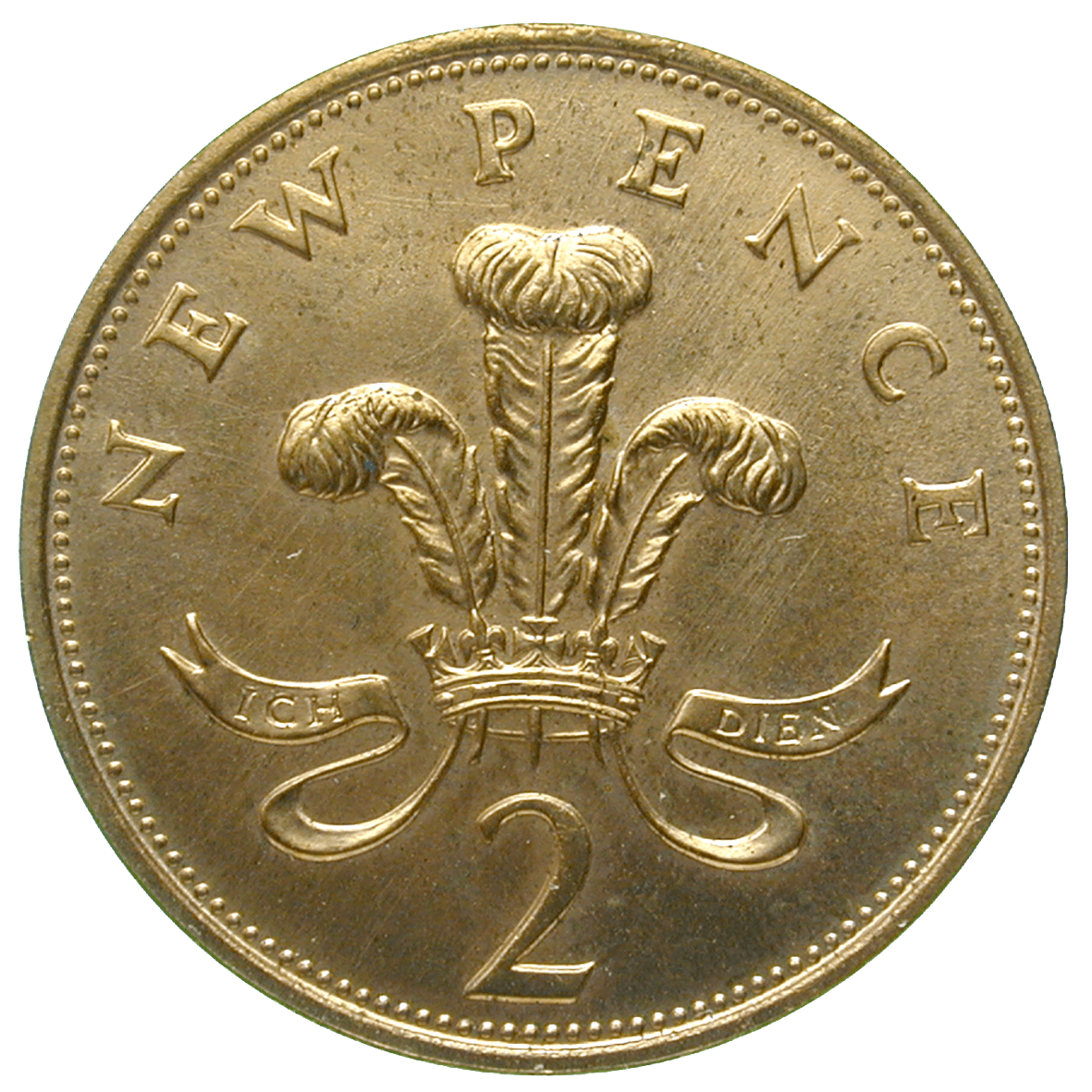 United Kingdom of Great Britain, Elizabeth II, 2 New Pence 1971 (reverse)