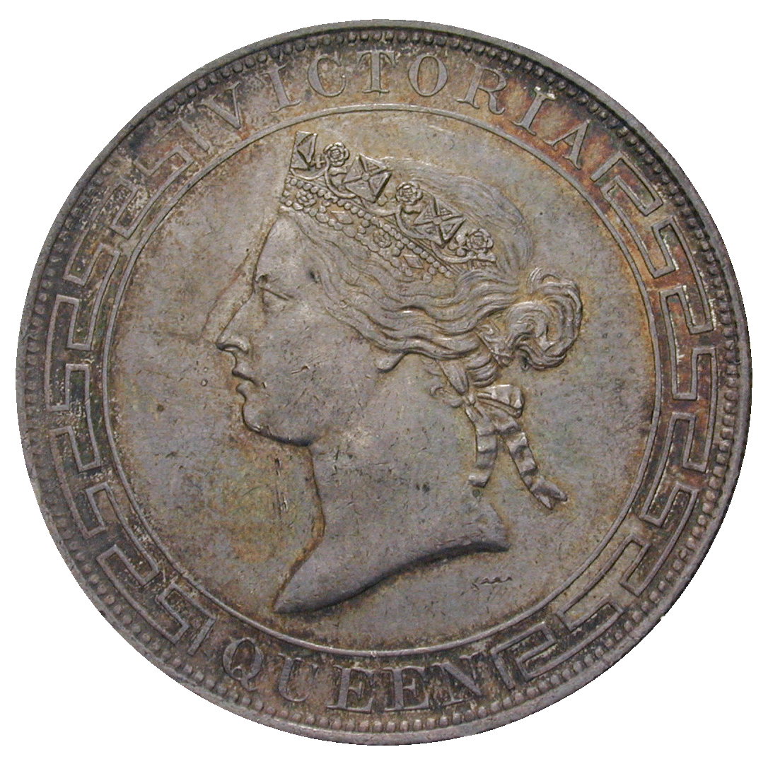 United Kingdom of Great Britain, Victoria  for Hong Kong, 1 Dollar 1867 (obverse)