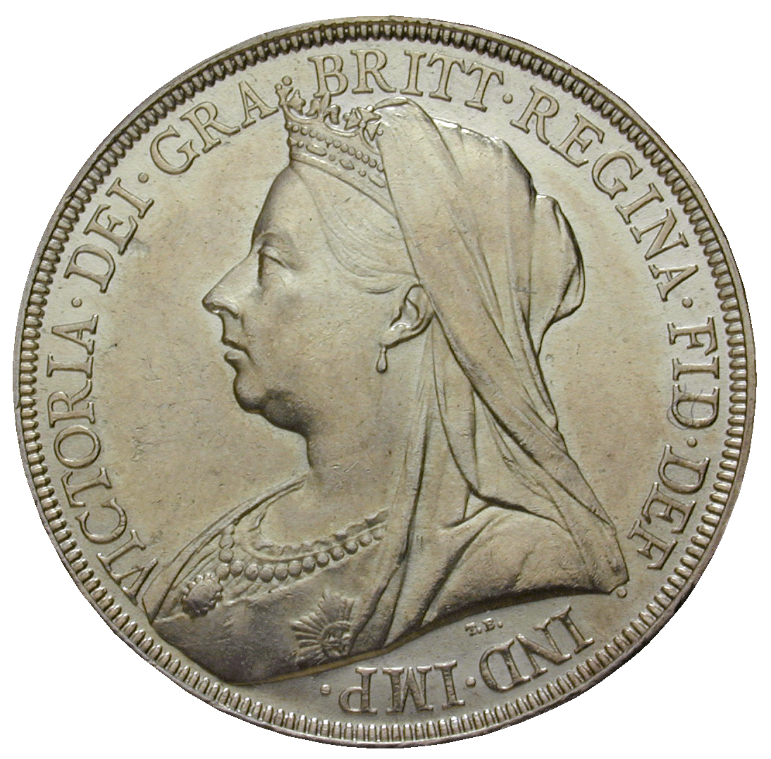 United Kingdom of Great Britain, Victoria, Crown 1896 (obverse)