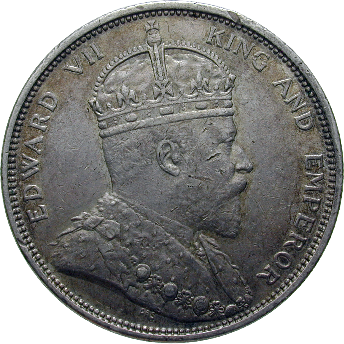 United Kingdom of Great Britain for the Straits Settlements, Edward VII, 1 Dollar 1904 (obverse)