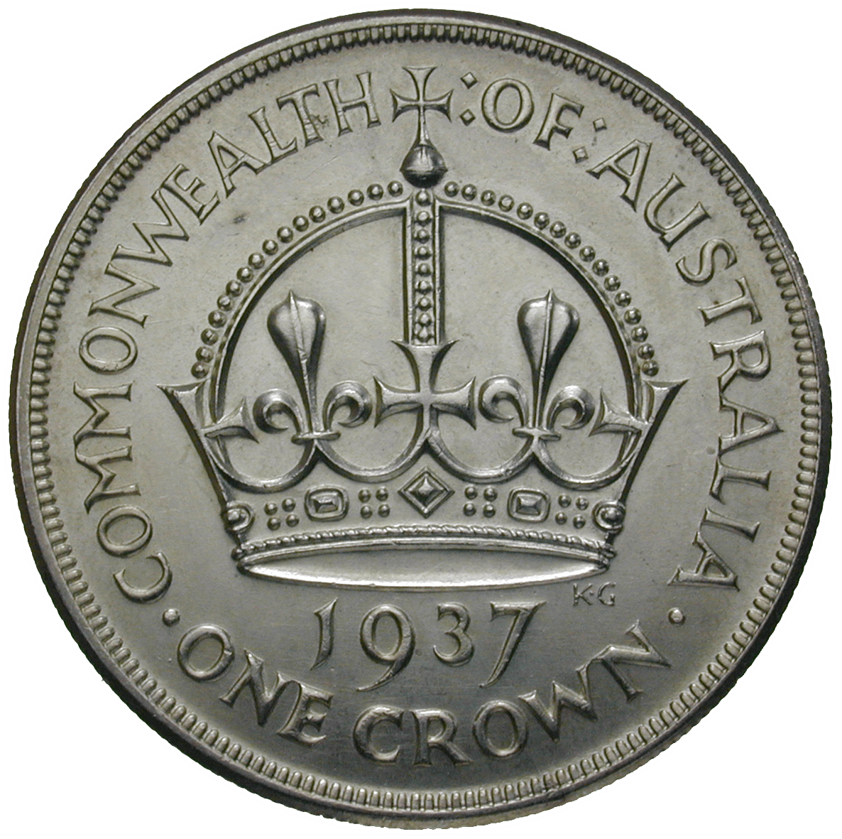 United Kingom of Great Britain for Australia, George VI, 1 Crown 1937 (reverse)
