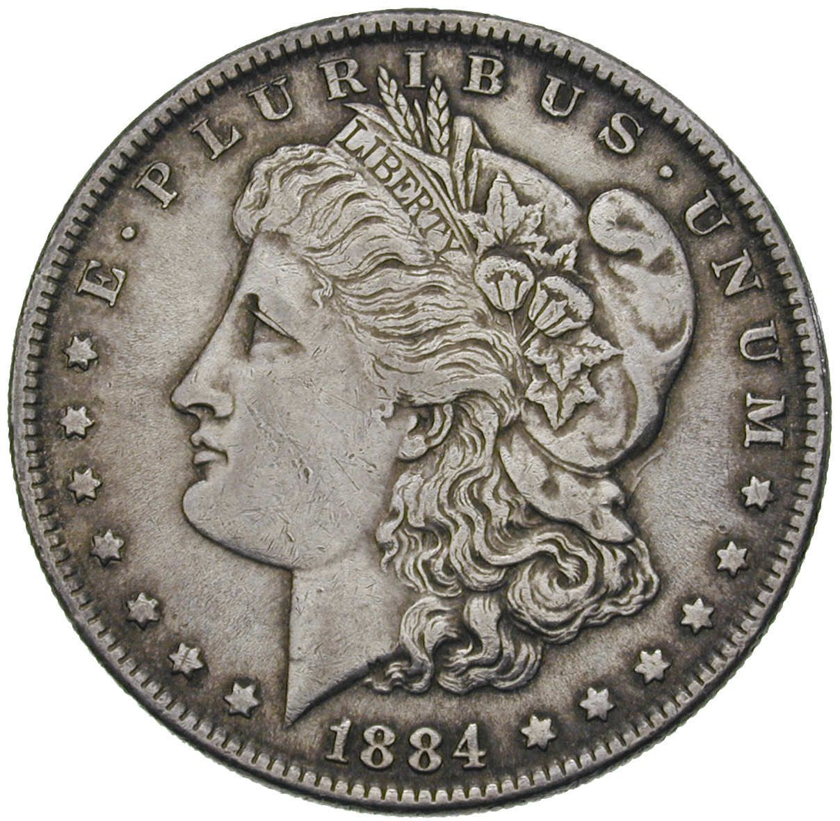 United States of America, 1 Dollar 1884 (obverse)