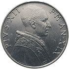 Vatican City, Pius XII, 50 Lire 1957 (obverse)