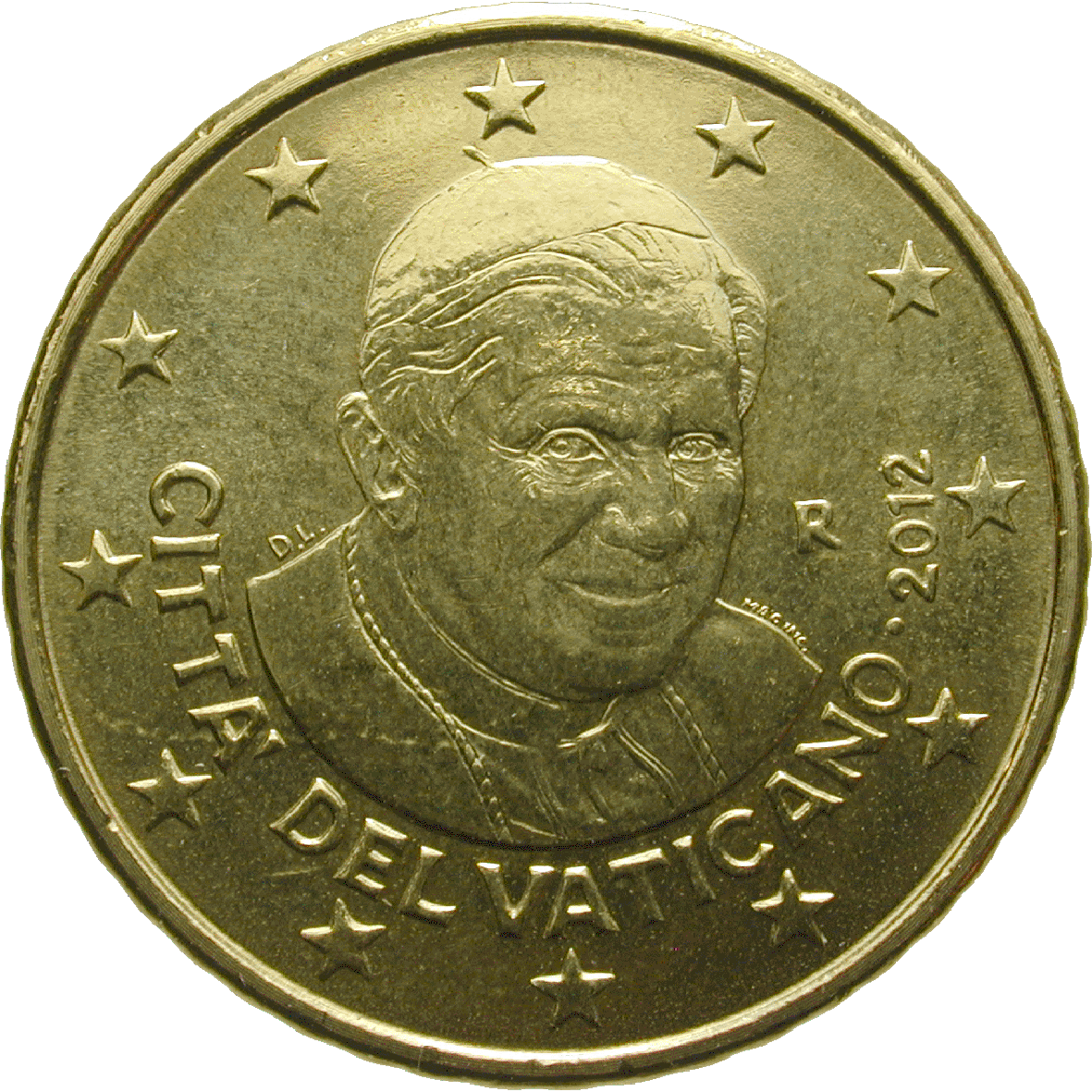 Vatikanstadt, Benedikt XVI., 50 Eurocent 2012 (reverse)