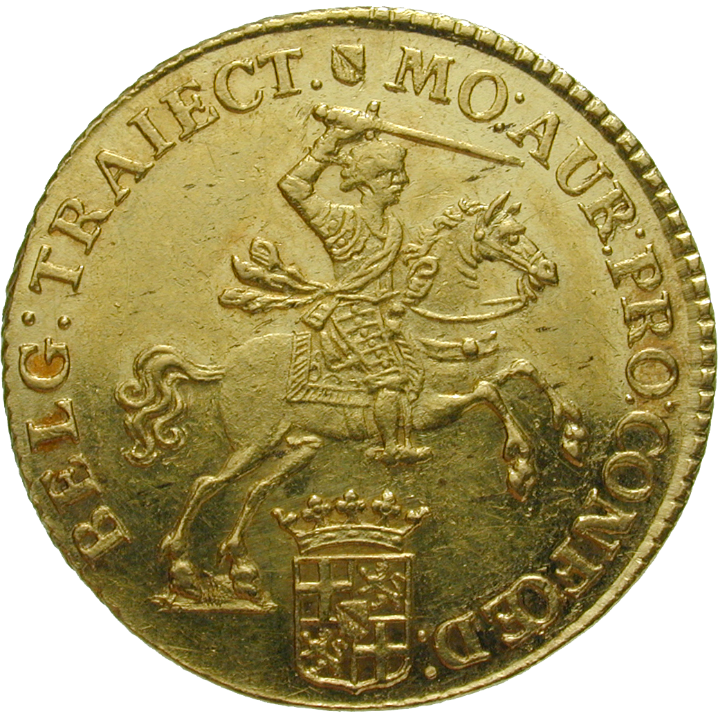 Vereinigte Niederlande, Stadt Utrecht, Gouden Rijder zu 14 Gulden 1751 (obverse)