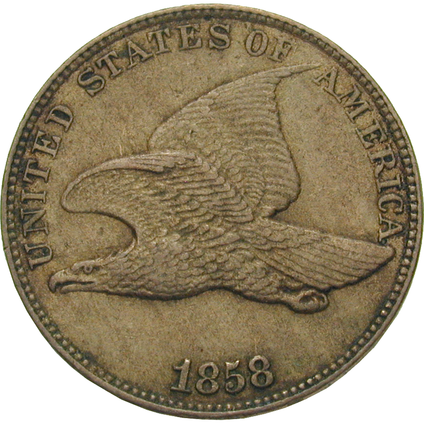 Vereinigte Staaten von Amerika, 1 Cent 1858 (obverse)