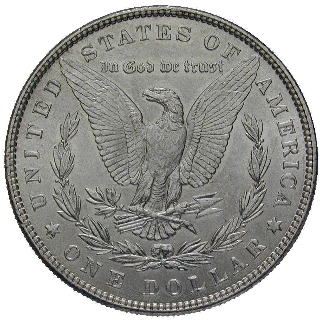 Vereinigte Staaten von Amerika, 1 Dollar 1886 (reverse)