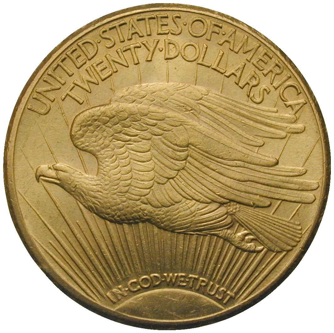 Vereinigte Staaten von Amerika, 20 Dollar 1916 (reverse)