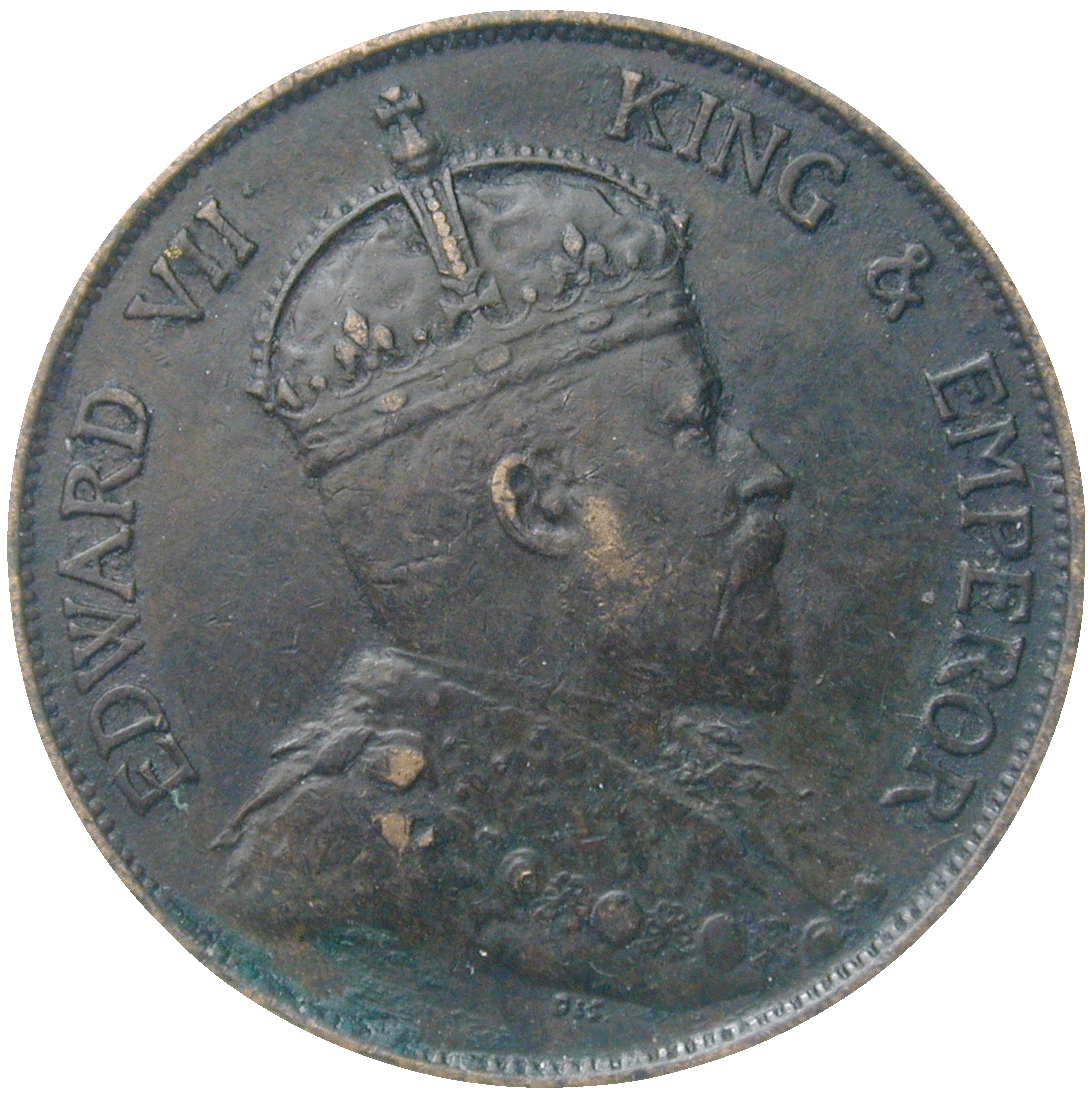 Vereinigtes Königreich Grossbritannien, Eduard VII. für Hongkong, 1 Cent 1903 (obverse)