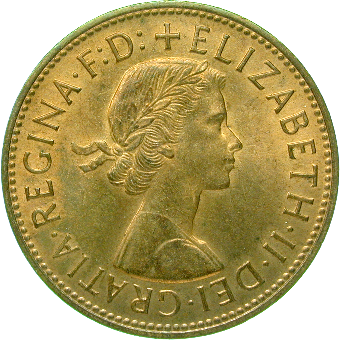 Vereinigtes Königreich Grossbritannien, Elisabeth II., 1 Penny 1967 (obverse)