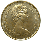 Vereinigtes Königreich Grossbritannien, Elisabeth II., 2 New Pence 1971 (obverse)