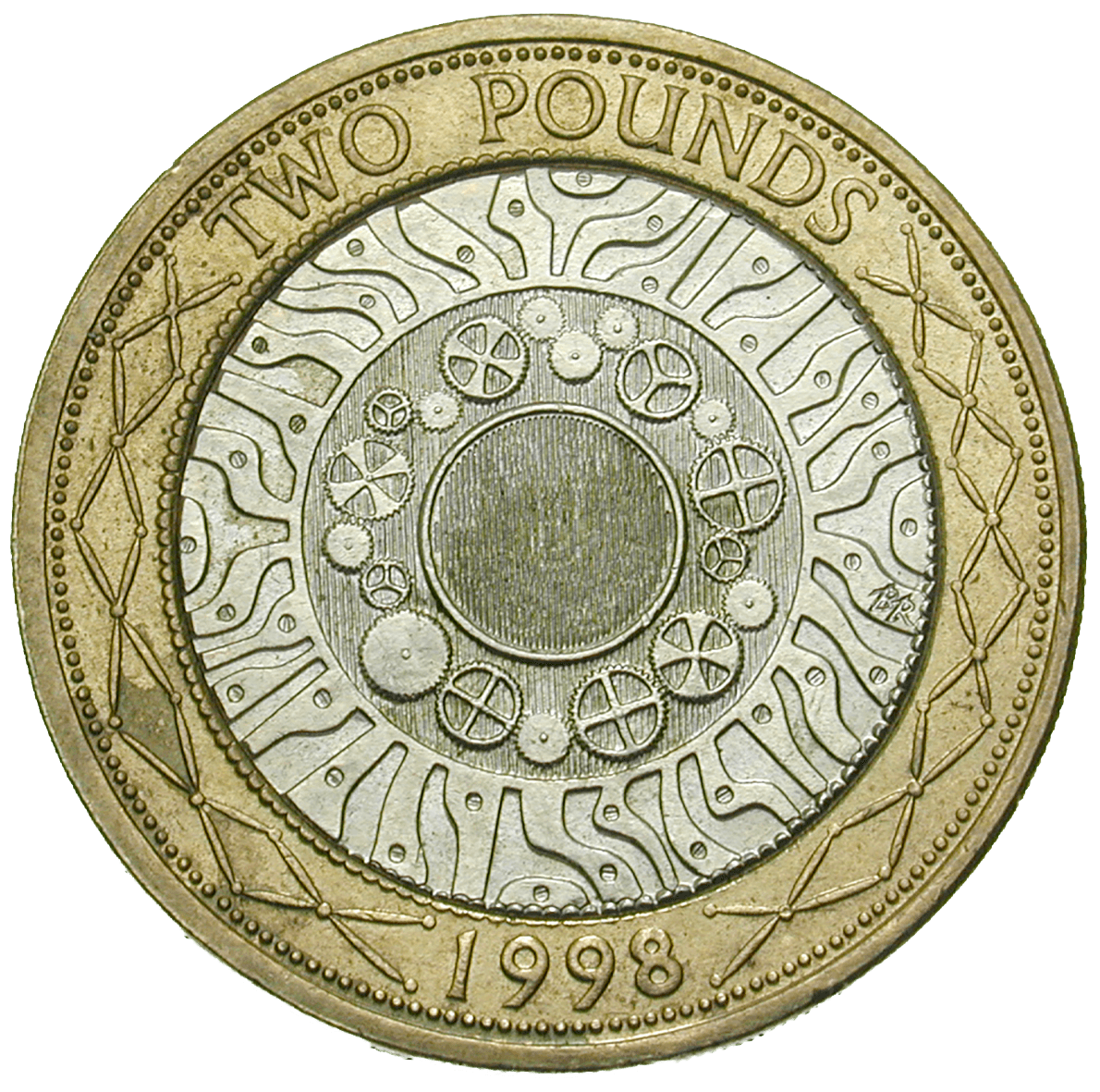 Vereinigtes Königreich Grossbritannien, Elisabeth II., 2 Pfund 1998 (reverse)