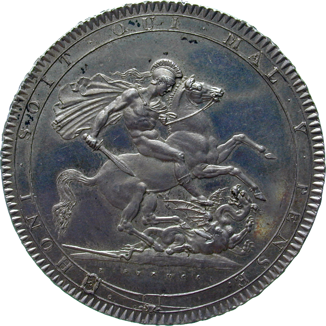 Vereinigtes Königreich Grossbritannien, Georg III., Crown 1818 (reverse)