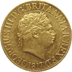 Vereinigtes Königreich Grossbritannien, Georg III., Sovereign 1817 (obverse)