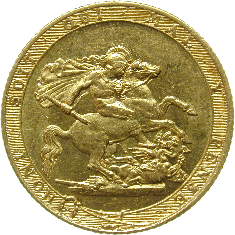 Vereinigtes Königreich Grossbritannien, Georg III., Sovereign 1817 (reverse)