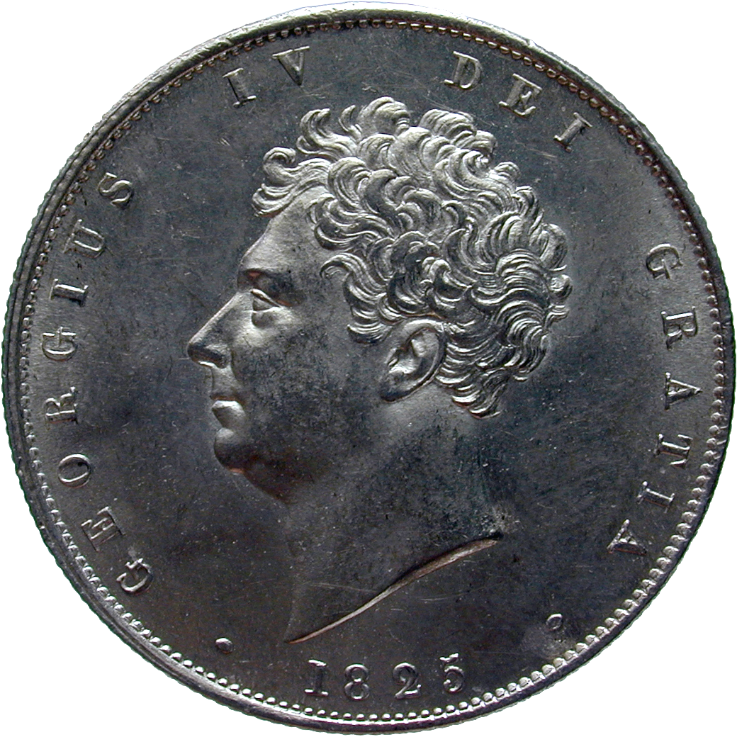 Vereinigtes Königreich Grossbritannien, Georg IV., 1/2 Crown 1825 (obverse)