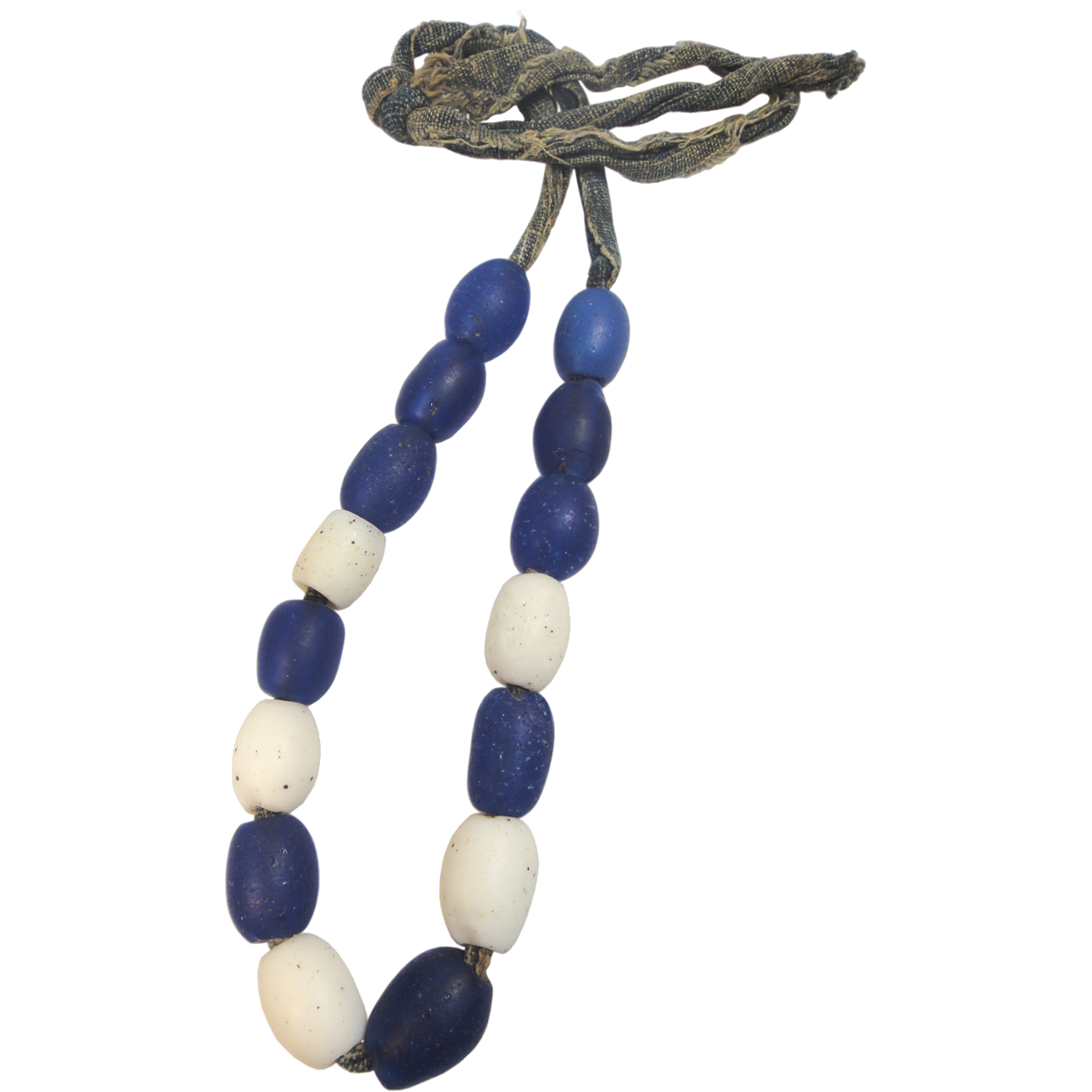 West and Central Africa, Necklace from Pigeon Egg Beads (also Dogon Beads or Dutch Beads) (obverse)